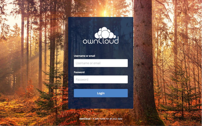 Owncloud.login