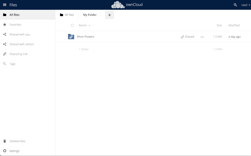 Owncloud.sharedFolder
